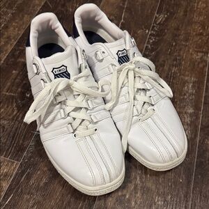 K. Swiss White Leather Men's Sneakers - size 9